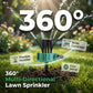 Aspersor de Irrigação de Jardim com Cobertura Precisa de 360°