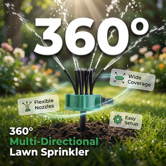 Aspersor de Irrigação de Jardim com Cobertura Precisa de 360°