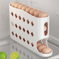 🥚 Mais Vendido 2026 🧣 Organizador de Ovos para Geladeira Compacto – Sistema Automático por Gravidade, Capacidade para 30 Ovos e Design Slim para Porta 🏠