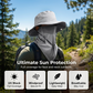 ⏰ 50% OFF! 🧢 Chapéu de Pescador Respirável com Máscara Facial Removível – Dois Estilos em Um para Proteção Total! 🔥🌿