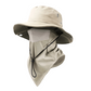 ⏰ 50% OFF! 🧢 Chapéu de Pescador Respirável com Máscara Facial Removível – Dois Estilos em Um para Proteção Total! 🔥🌿