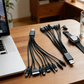 🔌 Cabo de Carregamento USB Universal 10 em 1 – Um Cabo, Dez Funções! 🔥✨