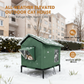 🏠 DESCONTO DE 50% POR TEMPO LIMITADO! 🐈 Casinha elevada para gatos para exterior, para todas as condições meteorológicas – Impermeável, com isolamento, dobrável 🌧️