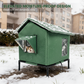 🏠 DESCONTO DE 50% POR TEMPO LIMITADO! 🐈 Casinha elevada para gatos para exterior, para todas as condições meteorológicas – Impermeável, com isolamento, dobrável 🌧️