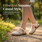 ⏰ 50% OFF! 👡 Sandália Rasa de Malha Respirável com Tira no Tornozelo – Leve Conforto e Estilo para o Verão! ☀️🔥