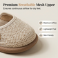 ⏰ 50% OFF! 👡 Sandália Rasa de Malha Respirável com Tira no Tornozelo – Leve Conforto e Estilo para o Verão! ☀️🔥