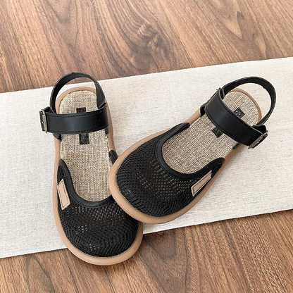 ⏰ 50% OFF! 👡 Sandália Rasa de Malha Respirável com Tira no Tornozelo – Leve Conforto e Estilo para o Verão! ☀️🔥