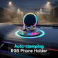 🎁 Lançamento 2026 50% OFF💥 Suporte Veicular Elétrico RGB para Celular com Carregamento Sem Fio – Pinça Automática e Carregamento Rápido 15W ⚡