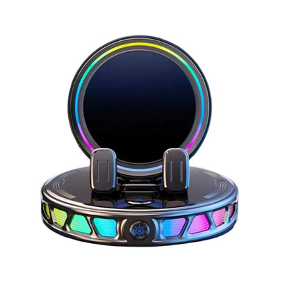 🎁 Lançamento 2026 50% OFF💥 Suporte Veicular Elétrico RGB para Celular com Carregamento Sem Fio – Pinça Automática e Carregamento Rápido 15W ⚡