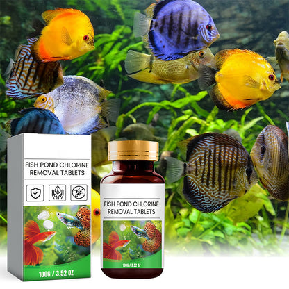 Pastilhas para remoção de cloro em aquários e tanques de peixes