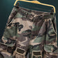🎁Novidades de 2026 com 50% de desconto💥Shorts cargo masculinos com tachas e estampa camuflada – Efeito desgastado, vários bolsos e cintura elástica – Shorts cargo robustos de estilo urbano 🛹