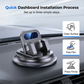 🚗✨ Suporte giratório para o painel do carro – Fixação antiderrapante, ajustável em 360° e condução segura! 🛡️