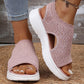 👡 Sandálias plataforma femininas em malha respirável – conforto, leveza e estilo para o dia a dia! ☀️💨