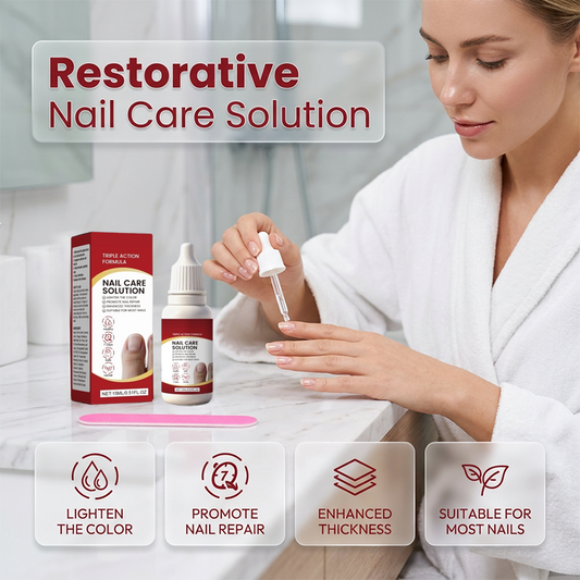 Solução de tratamento das unhas com tripla açã