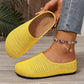 🎁Novidades 2026 50% OFF💥Mules Slip-On de Malha Respirável Feminina – Leve e acolchoada – Fácil de calçar e descalçar, perfeita para o dia a dia ou saídas rápidas – arejada e confortável 🌸
