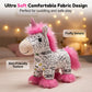 🦄 Unicórnio de pelúcia para colorir e lavar – brinquedo criativo reutilizável para crianças