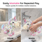 🦄 Unicórnio de pelúcia para colorir e lavar – brinquedo criativo reutilizável para crianças