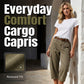 ✨👖 Calça cargo capri feminina confortável – estilo e praticidade para o dia a dia