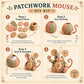🥳PROMOÇÃO IMPERDÍVEL DE 2026🥳💞MAIS DE 33 MIL VENDIDOS! ！Kit de Costura DIY Ratinho Patchwork – Artesanato em Tecido 3D para Iniciantes, Alívio do Estresse, Presente Criativo