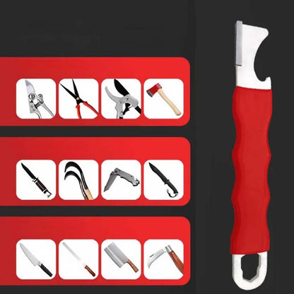 🔪 Afiador multifuncional portátil para facas com abridor de garrafas – sempre à mão na cozinha e nas aventuras! 🍾✨