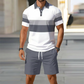 👕🏖️ Conjunto masculino verão camisa + bermuda – leve, elegante e respirável