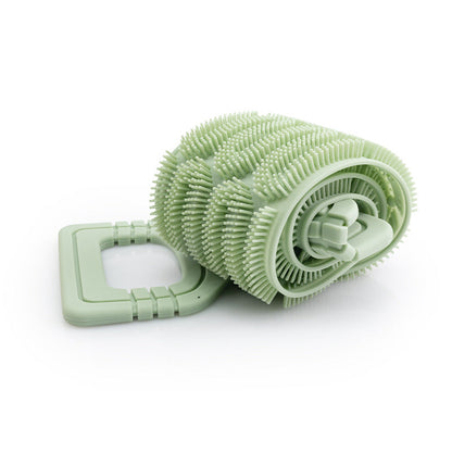 🌿 Esfoliador de Costas em Silicone Duplo – Banho Relaxante, Pele Macia e Limpeza Profunda Sem Esforço