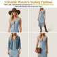 🤠✨ Vestido Cowboy Western Feminino com Franjas – Estilo Retrô, Elegante e Cheio de Personalidade