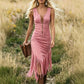 🤠✨ Vestido Cowboy Western Feminino com Franjas – Estilo Retrô, Elegante e Cheio de Personalidade