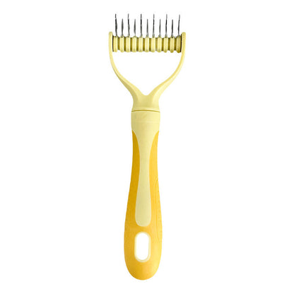 🎁 Compre 1 e leve 2! Pente suave para remover nós dos animais de estimação – desembaraça sem puxar, sem dor e sem estresse para o seu pet! 🐕🐈💛