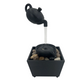 50% OFF AGORA! Bule Flutuante com Ilusão de Ótica – Decoração Criativa de Mesa com Cascata Suspensa, Som Relaxante de Água Corrente, Enfeite Único para Home Office