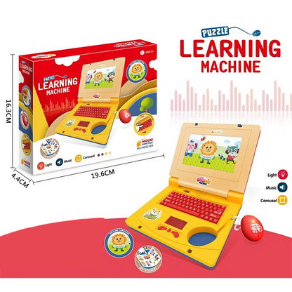 💻 50% de desconto! 🧸 Laptop de brinquedo interativo – Luzes, sons educativos e design pensado para crianças – Perfeito para aprender enquanto se diverte 🎵