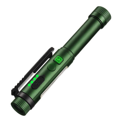 🔦🔥Ferramenta Indispensável! Lanterna de Trabalho Magnética Multifuncional em Formato de Caneta, LED Portátil Rotatório, Base Magnética para Iluminação com as Mãos Livres em Reparos e Atividades ao Ar Livre💡