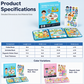 ☃️ 🧒 Livro Sensorial Magnético Infantil – Puzzles dobráveis, design magnético, educativo e divertido – estimula a criatividade e as capacidades de aprendizagem em meninos e meninas 👧✨