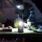 ⏰ 50% OFF! 🔦 Lanterna de Camping 4 em 1 com Energia Solar – Luz, Power Bank, Lanterna e Mãos Livres! ☀️🏕️