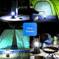 ⏰ 50% OFF! 🔦 Lanterna de Camping 4 em 1 com Energia Solar – Luz, Power Bank, Lanterna e Mãos Livres! ☀️🏕️