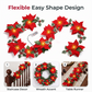 🎁 Compre 2 e ganhe 1 grátis! 🎄 Luzes de Natal em forma de flor de poinsétia – um toque mágico para sua decoração! ✨🔴