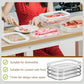 🎉 Promoção de 2026 — Mais de 37.000 unidades vendidas! 🥡 Recipiente transparente e empilhável para guardar alimentos no frigorífico — com tampa hermética 🧊