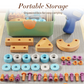 💞Mais de 50.000 unidades vendidas! 🔧🧒 50% de desconto! Kit de Ferramentas Educativas DIY para Crianças - Conjunto de Construção STEM, inclui berbequim, mais de 124 peças e caixa organizadora 🛠️✨