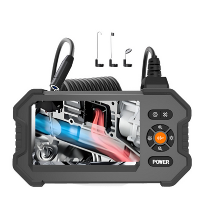 📱 Kit de Endoscópio Auto-suficiente: Câmara 1080P, Monitor de 4,3", À Prova de Água, Recarregável, para Uso Doméstico e Profissional