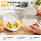 🎁 Compre 1 e ganhe 1 grátis! 🔥 50% OFF – Omeleteira 2 em 1 para micro-ondas – prática, rápida e fácil! 🍳✨