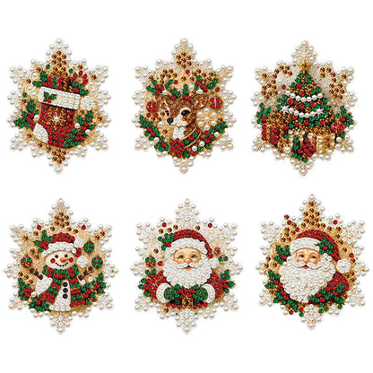 🎁 Compre 1 e ganhe 1 grátis! 🎄 Conjunto de enfeites pendurados para pintura de Natal DIY – crie sua própria decoração natalina! 🎨✨