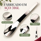 🎁 Compre 2 e ganhe 1 grátis! 🥄 Colher de sobremesa de aço inoxidável com cabo longo ergonômico – praticidade e conforto à mesa! ✨