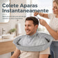 ✂️ Capa de corte de cabelo respirável, tamanho médio, cinza – para adultos, perfeita para corte e tingimento! 💇‍♂️✨