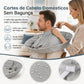 ✂️ Capa de corte de cabelo respirável, tamanho médio, cinza – para adultos, perfeita para corte e tingimento! 💇‍♂️✨