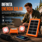 ☀️ Sistema de energia solar portátil com 2 luzes LED – energia e iluminação onde você precisar! 🔋✨