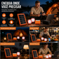 ☀️ Sistema de energia solar portátil com 2 luzes LED – energia e iluminação onde você precisar! 🔋✨