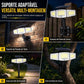 ☀️ Lâmpada Solar com Sensor de Movimento de 3 Cabeças – Iluminação Inteligente Onde Você Precisa! ✨🔦