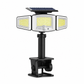 ☀️ Lâmpada Solar com Sensor de Movimento de 3 Cabeças – Iluminação Inteligente Onde Você Precisa! ✨🔦