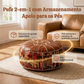 🛋️ 50% DE DESCONTO! 📦 🪑 Pufe de couro sintético – 2 em 1: assento e porta-objetos