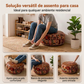 🛋️ 50% DE DESCONTO! 📦 🪑 Pufe de couro sintético – 2 em 1: assento e porta-objetos